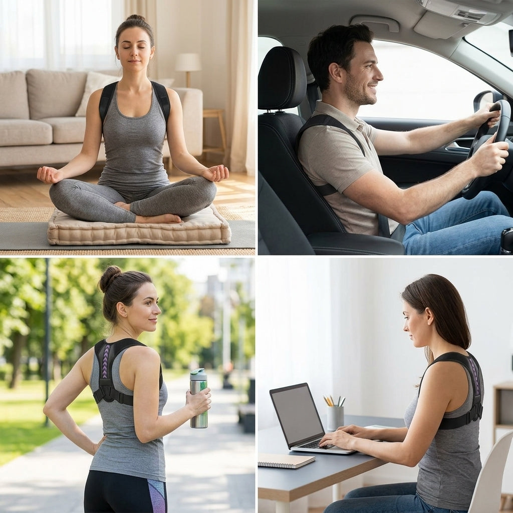 Ceinture Correctrice de Posture — Soutien Dos, Épaules & Clavicule